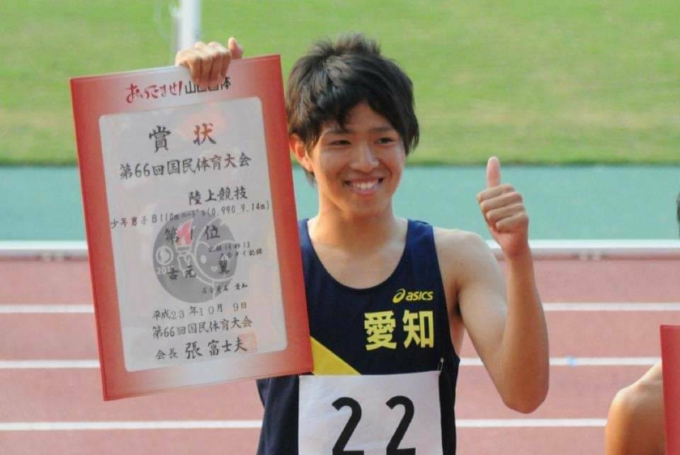名門 名古屋高校で一気に力をつけ国体では大会タイ記録を樹立し日本一に